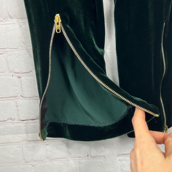 🚫SOLD! •|•SANDRO•| Bianca Zip-Hem Velour Pants - Picture 8 of 15